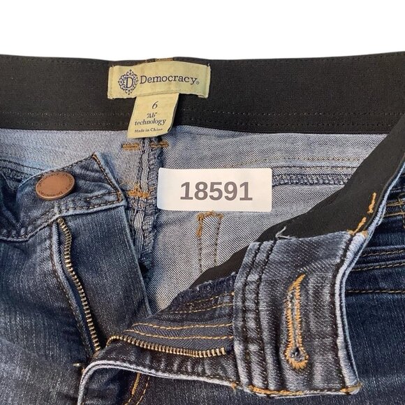 Democracy Ab Technology Jeans Womens Size 6 Blue Skinny Ankle Stretch Mid-Rise - Picture 10 of 10